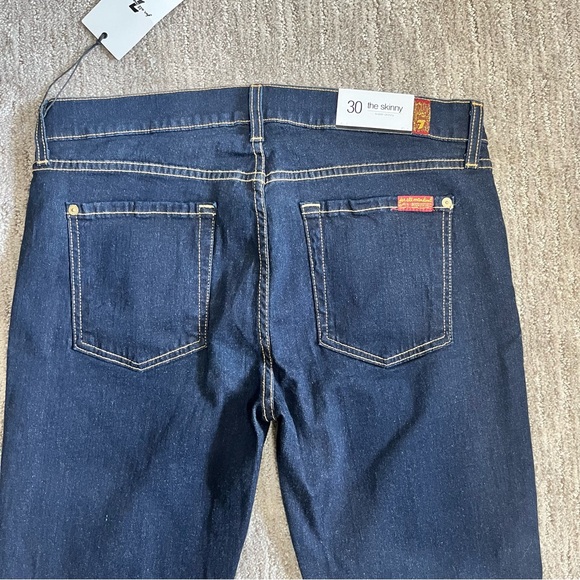 BNWT 7 For All Mankind The Skinny Jean Womens Size 30 - Picture 7 of 7